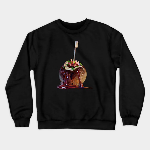 Takoyaki - Octopus Balls - たこ焼き - 蛸焼 Crewneck Sweatshirt by banditotees